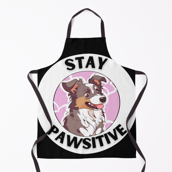 Item preview, STAY PAWSITVE kawaii australian shepherd designed and sold by GoodyPaws.