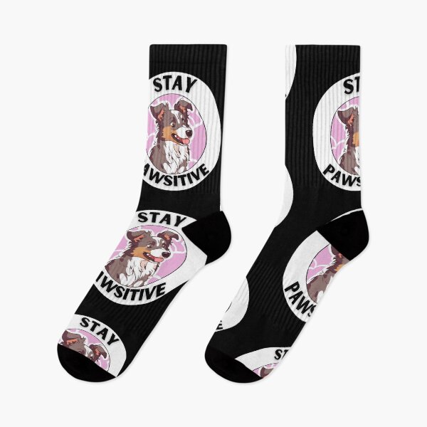 Item preview,  STAY PAWSITVE kawaii australian shepherd designed and sold by GoodyPaws.