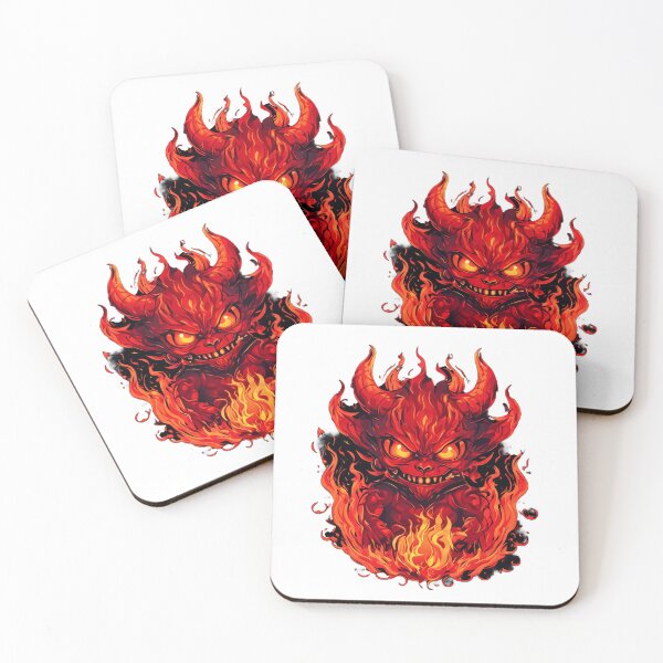 Item preview, Red fire demon designed and sold by Maths-4-Nerds.