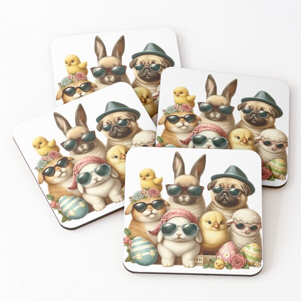 Item preview, easter animal with sunglasses photography  Easter Funny animals  designed and sold by Expressions-Sel.