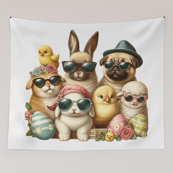 Item preview, easter animal with sunglasses photography  Easter Funny animals  designed and sold by Expressions-Sel.