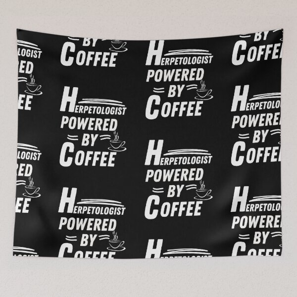 Item preview, Herpetologist powered by coffee designed and sold by annoying-shirts.