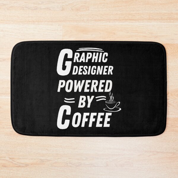 Item preview, Graphic designer powered by coffee designed and sold by annoying-shirts.
