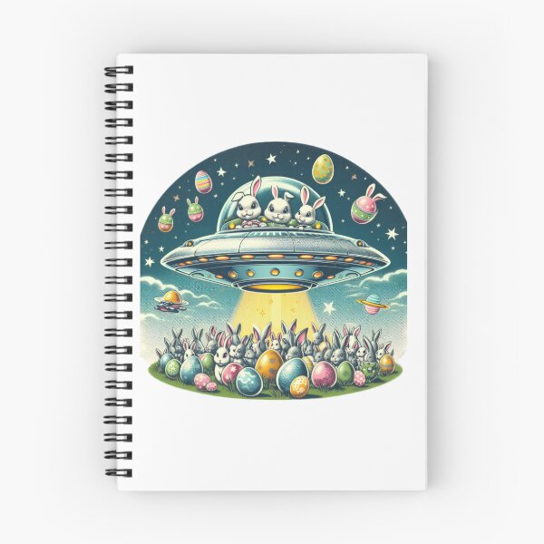 Item preview,  alien rabbits with Easter bunnies and eggs Easter Funny animals  designed and sold by Expressions-Sel.