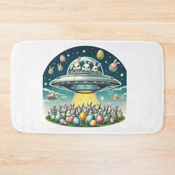 Item preview,  alien rabbits with Easter bunnies and eggs Easter Funny animals  designed and sold by Expressions-Sel.