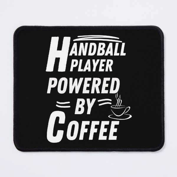 Item preview, Handball player powered by coffee designed and sold by annoying-shirts.