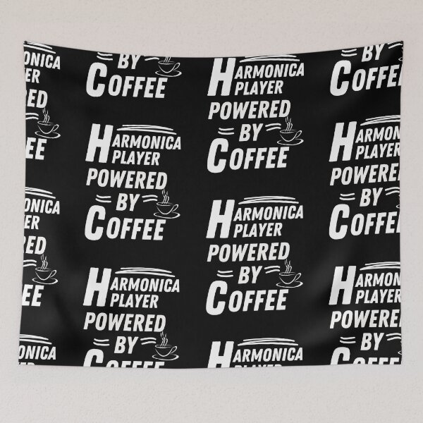 Item preview, Harmonica player powered by coffee designed and sold by annoying-shirts.