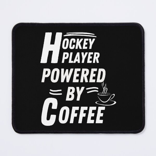 Item preview, Hockey player powered by coffee designed and sold by annoying-shirts.