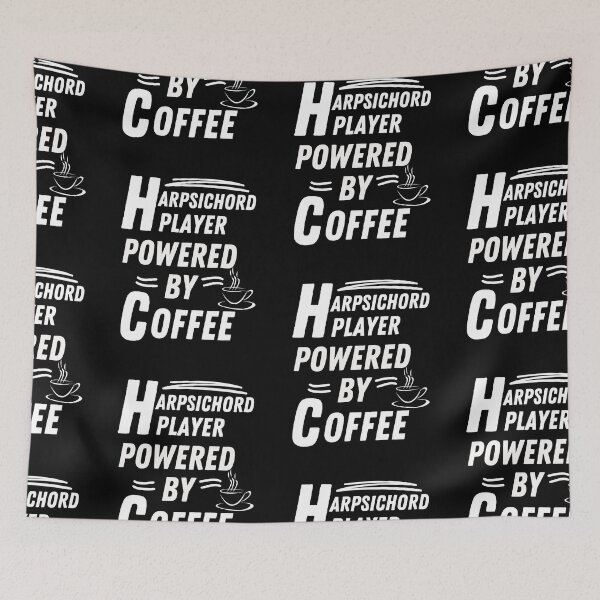Item preview, Harpsichord player powered by coffee designed and sold by annoying-shirts.