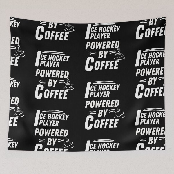 Item preview, Ice hockey player powered by coffee designed and sold by annoying-shirts.