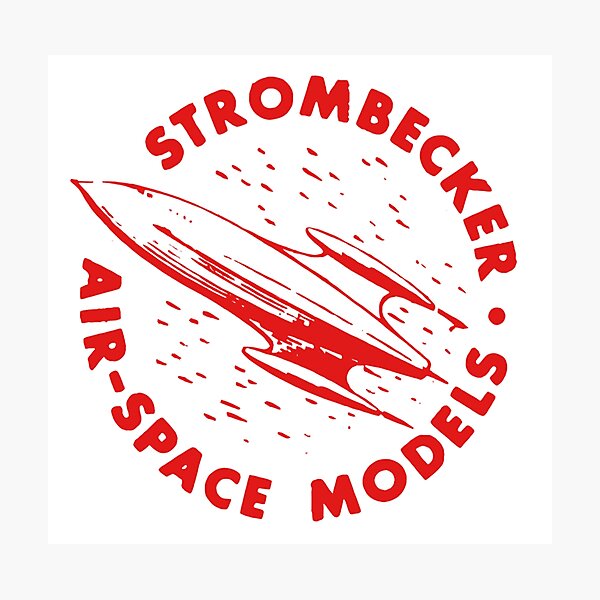 Item preview, Strombecker Air-space models - red print designed and sold by retropetrol.