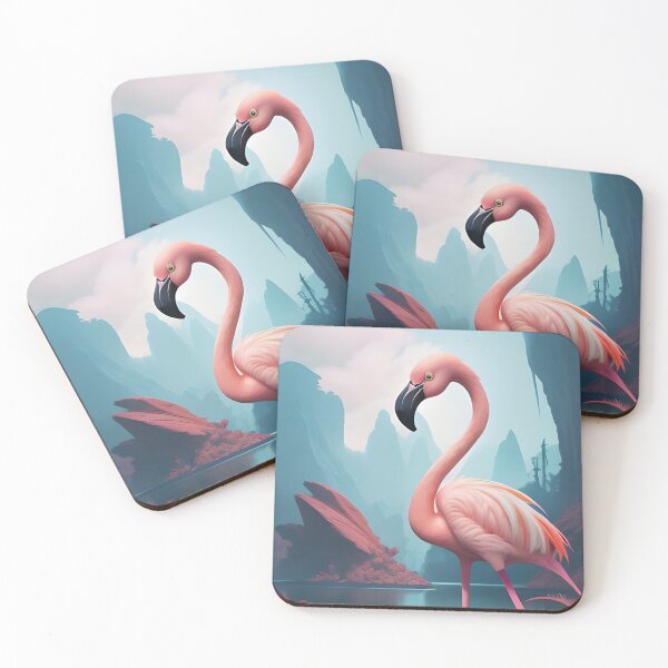 Item preview, Flamingo fantasy print designed and sold by Simply The West Prints.