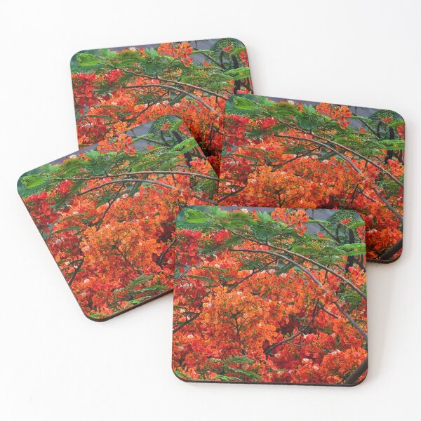 Item preview, tree with magnificent red-colored flower designed and sold by franck380.