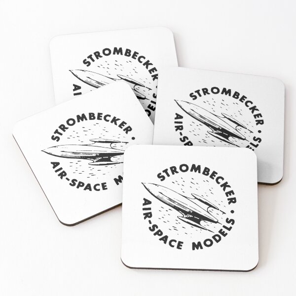 Item preview, Strombecker Air-space models - black print designed and sold by retropetrol.