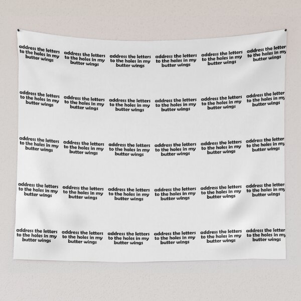 Item preview, Address the letters to the holes in my butter wings designed and sold by muchhappier.