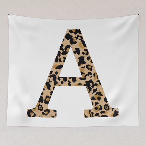 Aperçu de l'œuvre lettre léopard - A. Cheetah Print. Imprimé léopard. Initial. créée et vendue par CoCoArt-Ua.