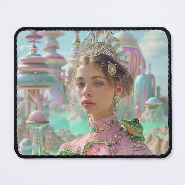 Item preview, Futuristic Princess with Frog Companion designed and sold by palmyst.