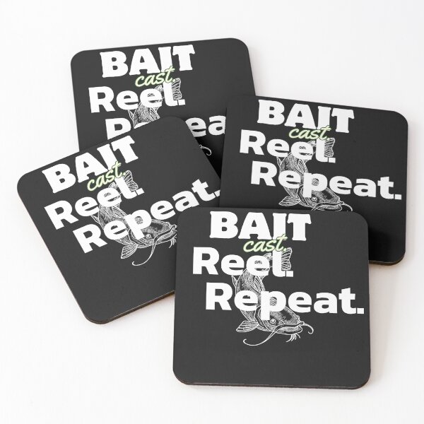 Item preview, Bait Reel Repeat Black, FishingLife, angler, fishingshirts, fishinggear, AnglersParadise, fishing, FishermanLife, Fisherman, Seascape designed and sold by Angpau.