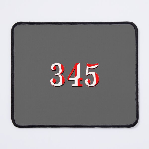 Item preview, number three hundred and forty five digit 345 order sequence team member age designed and sold by 4rpixs.