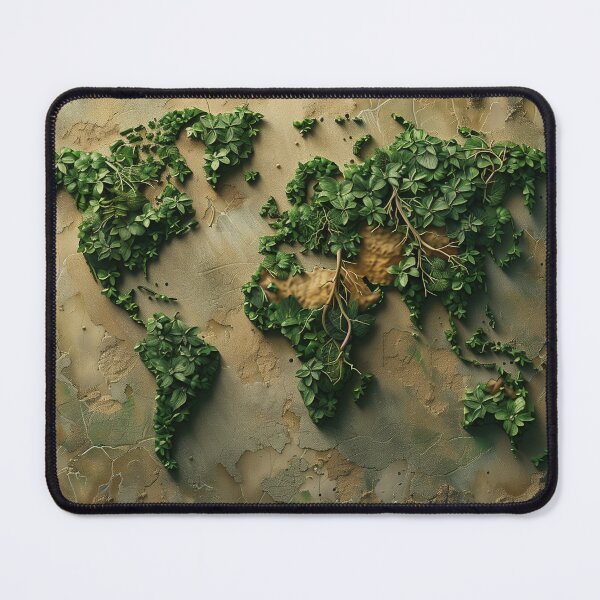 Item preview, World Map in Greenery and Desert designed and sold by palmyst.
