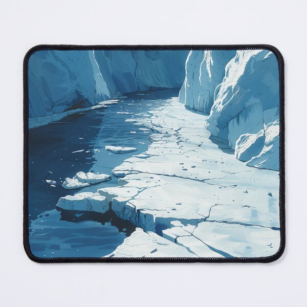 Item preview, Serene Arctic Canyon with Floating Ice designed and sold by palmyst.
