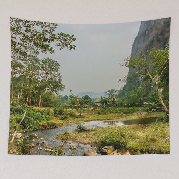 Item preview, river flowing towards Nong khiaw designed and sold by franck380.
