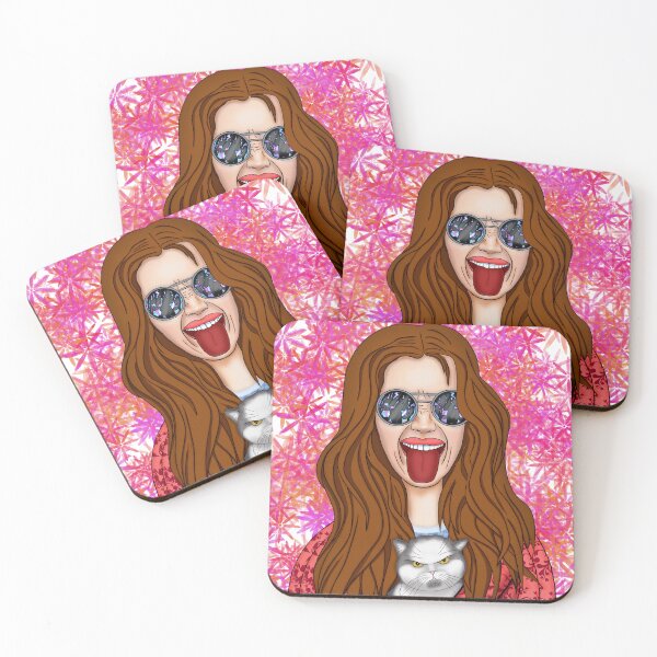 Item preview, Funny girl with a cat designed and sold by KateQR.