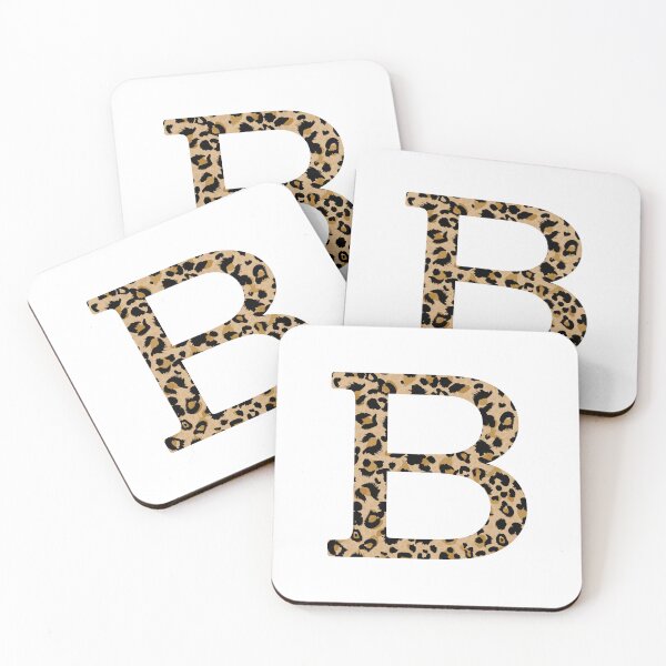 Item preview, leopard letter - B. Cheetah Print. Leopard Print. Initial. designed and sold by CoCoArt-Ua.