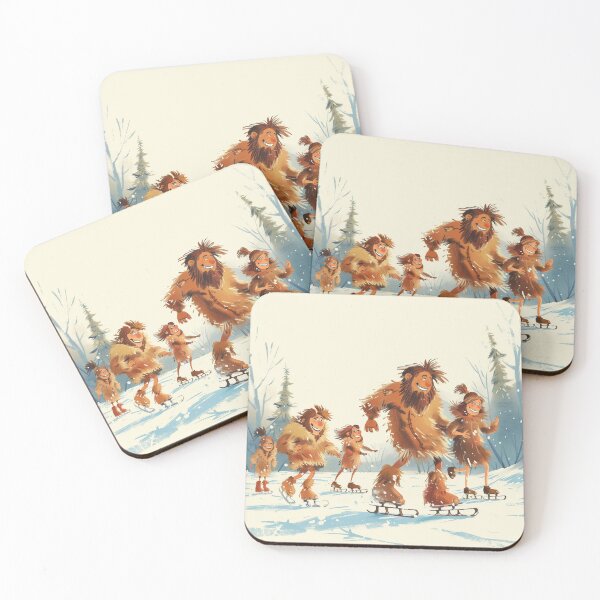 Item preview, Caveman Family Ice Skating Adventure designed and sold by palmyst.