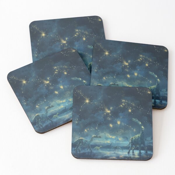 Item preview, Dinosaurs Gazing at Starlit Sky designed and sold by palmyst.