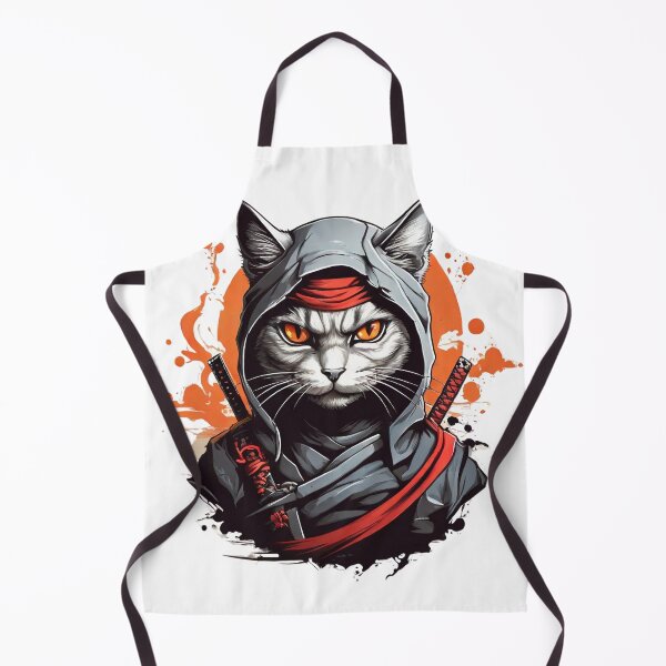Item preview, mysterious ninja cat designed and sold by misbahsiro.