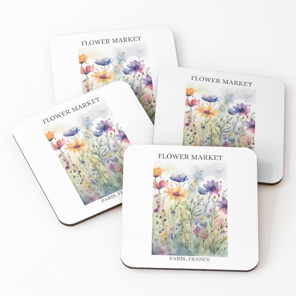 Item preview, Flower Market Art Print designed and sold by ThePinkProject.