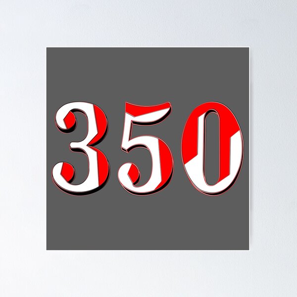 Item preview, number three hundred and fifty digit 350 order sequence team member age designed and sold by 4rpixs.