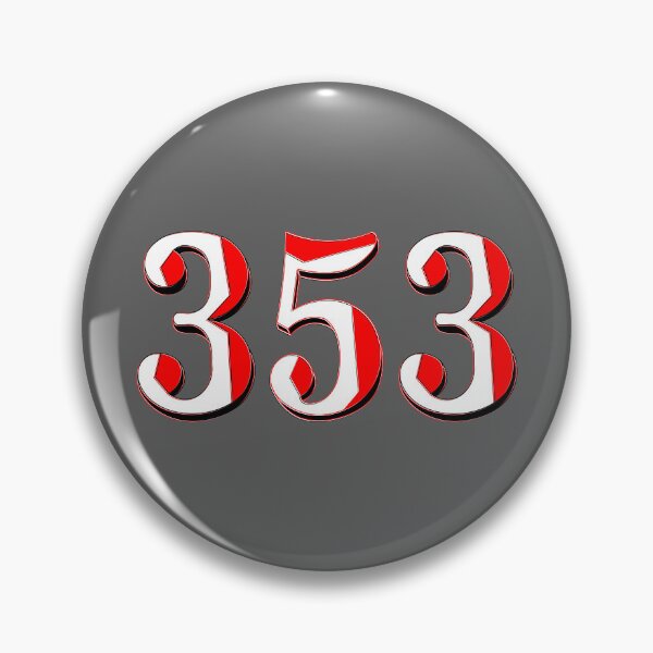 Item preview, number three hundred and fifty three digit 353 order sequence team member age designed and sold by 4rpixs.
