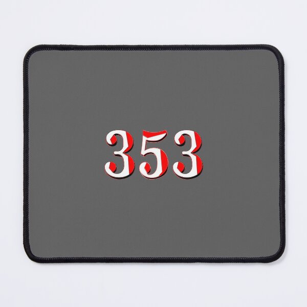 Item preview, number three hundred and fifty three digit 353 order sequence team member age designed and sold by 4rpixs.