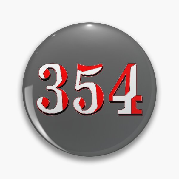 Item preview, number three hundred and fifty four digit 354 order sequence team member age designed and sold by 4rpixs.