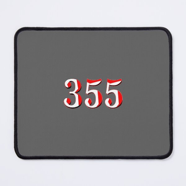 Item preview, number three hundred and fifty five digit 355 order sequence team member age designed and sold by 4rpixs.