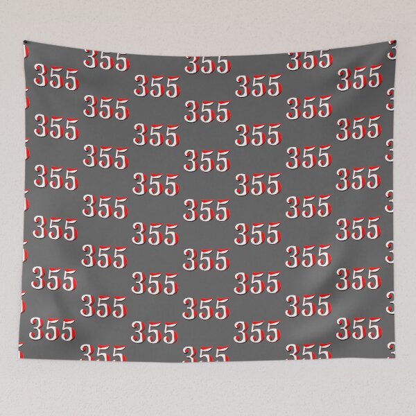 Item preview, number three hundred and fifty five digit 355 order sequence team member age designed and sold by 4rpixs.