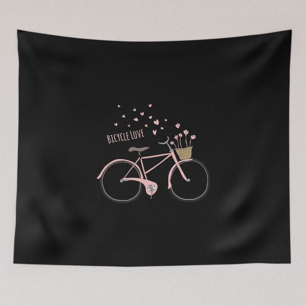 Item preview, A Bicycle With A Basket Of Flowers On The Front designed and sold by Luxuriously.