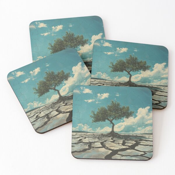 Item preview, Solitary Tree on Cracked Earth designed and sold by palmyst.