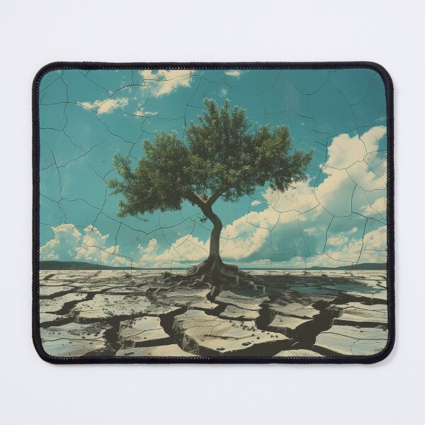 Item preview, Solitary Tree on Cracked Earth designed and sold by palmyst.