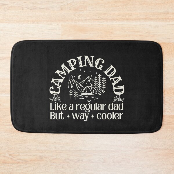 Item preview, Camping dad (camp outlined outlined illustration), like a regular dad but way cooler designed and sold by SillyShibas.
