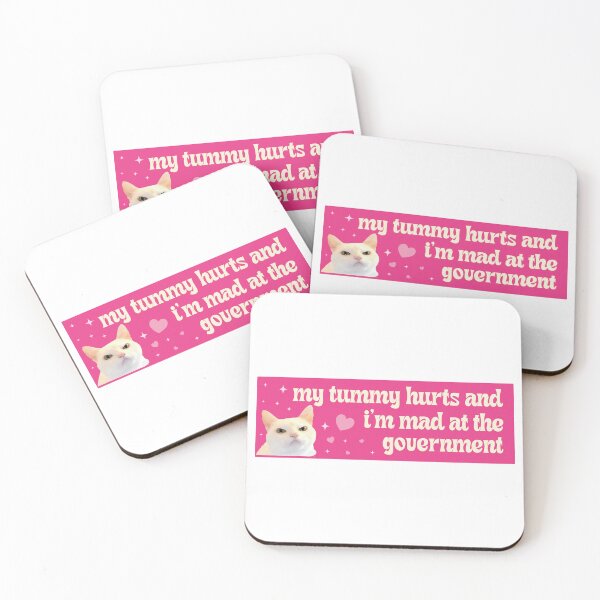 Item preview, My Tummy Hurts and I'm Mad at the Government Funny Bumper designed and sold by fanky-bumper.