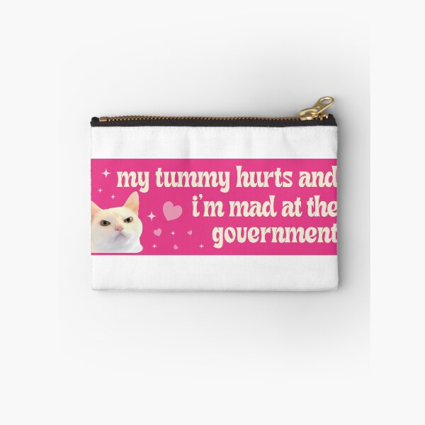 Item preview, My Tummy Hurts and I'm Mad at the Government Funny Bumper designed and sold by fanky-bumper.