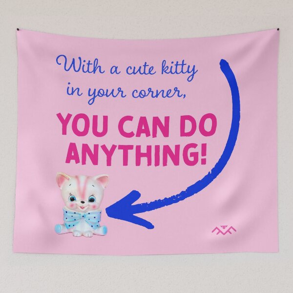 Item preview, Cute Kitty in Your Corner designed and sold by 1Felinophile.