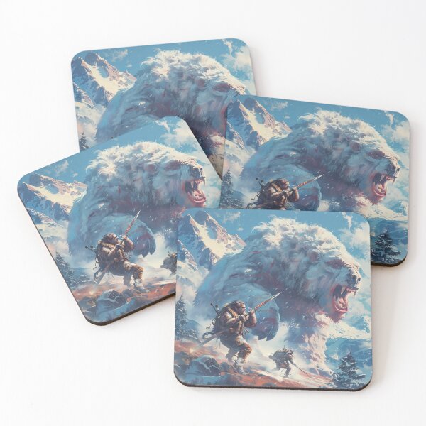 Item preview, Warrior Battling a Snow Bear designed and sold by palmyst.