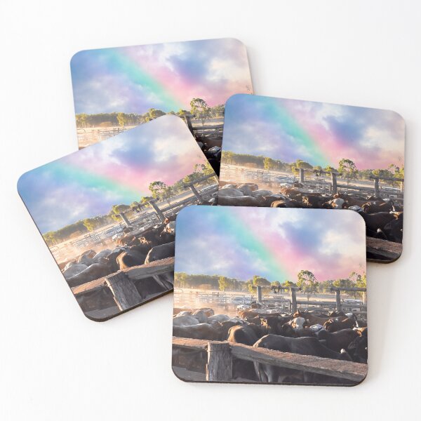 Item preview, DOWN AT THE YARDS, RURAL SCENE OF CATTLE IN THE HOLDING YARDS  designed and sold by Barbara Jean Photo Art And Design.