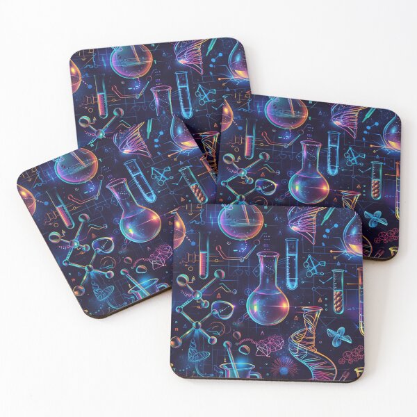 Item preview, Neon Science Artwork with Vibrant Elements designed and sold by palmyst.