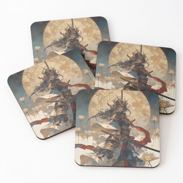 Item preview, Samurai Warrior Under a Golden Moon designed and sold by palmyst.