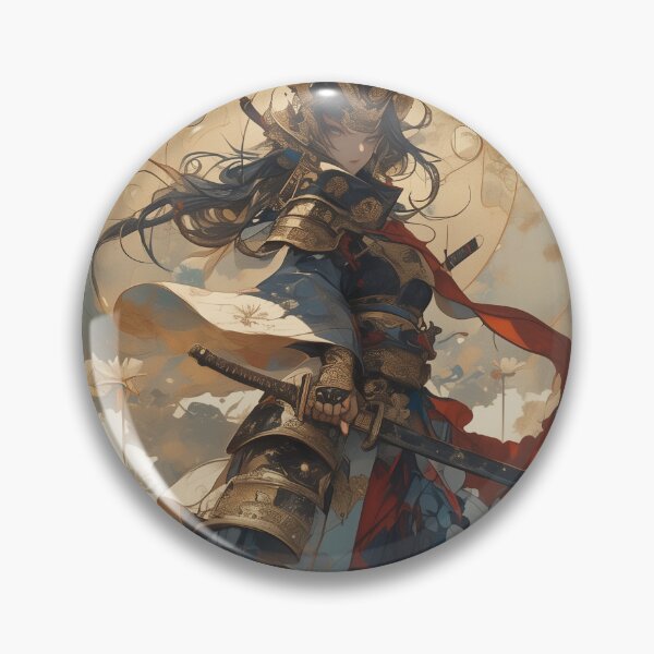 Item preview, Samurai Warrior Under a Golden Moon designed and sold by palmyst.